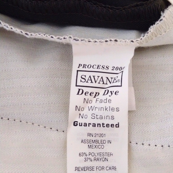 Savane Dark Green Pleated Cuffed Dress Pants Size 33x30 - Picture 8 of 13